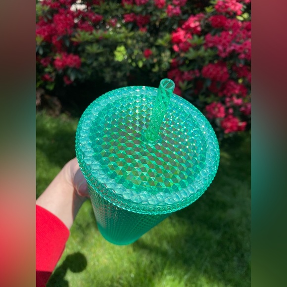Starbucks NWT Philippines Green Bling 24oz Studded Tumbler - Picture 4 of 5